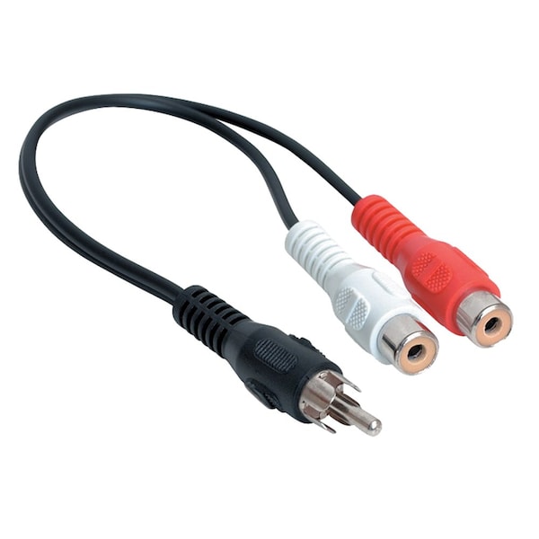 Quest Technology International 6'' Dual RCA (F) To RCA (M) Adapter Cable VCA-7030 - main